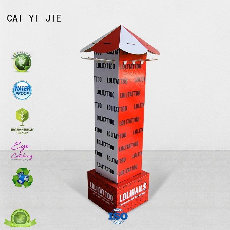CAI YI JIE custom cardboard products hook stands for phone accessories