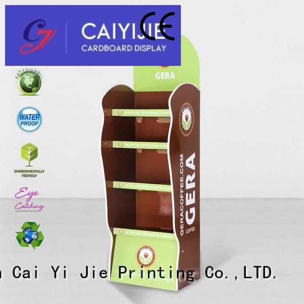 Wholesale plastic product cardboard stand CAI YI JIE Brand