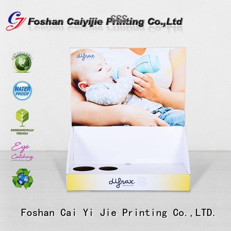 cardboard counter top display product for marketing CAI YI JIE