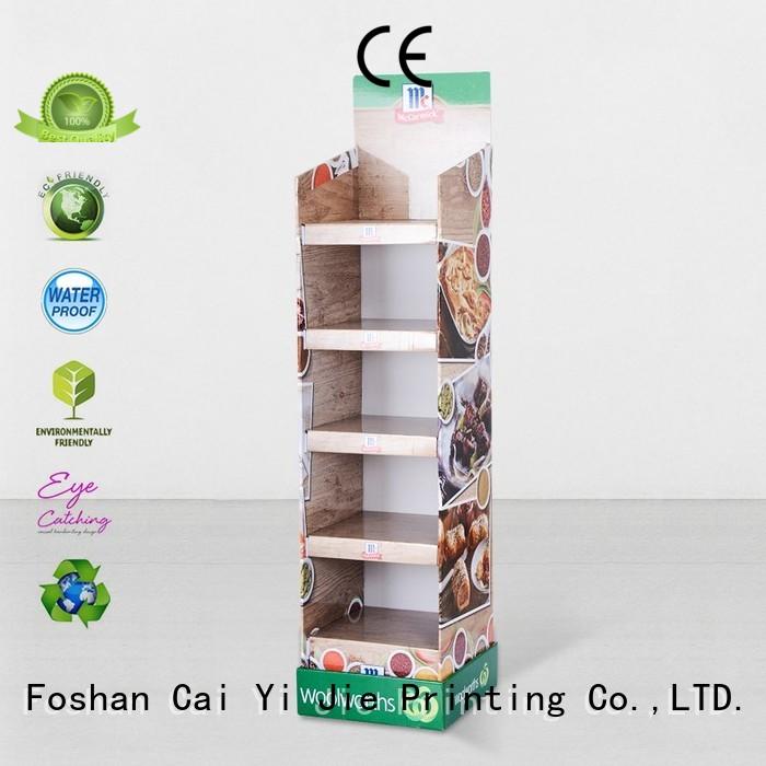 CAI YI JIE cardboard poster stand pop for led light