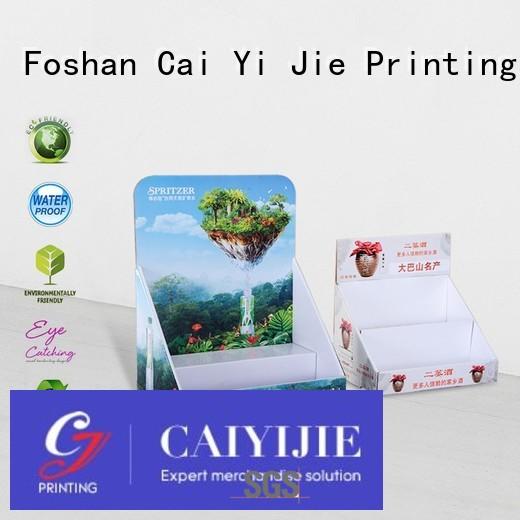 custom cardboard counter displays countertop retail CAI YI JIE Brand cardboard display boxes