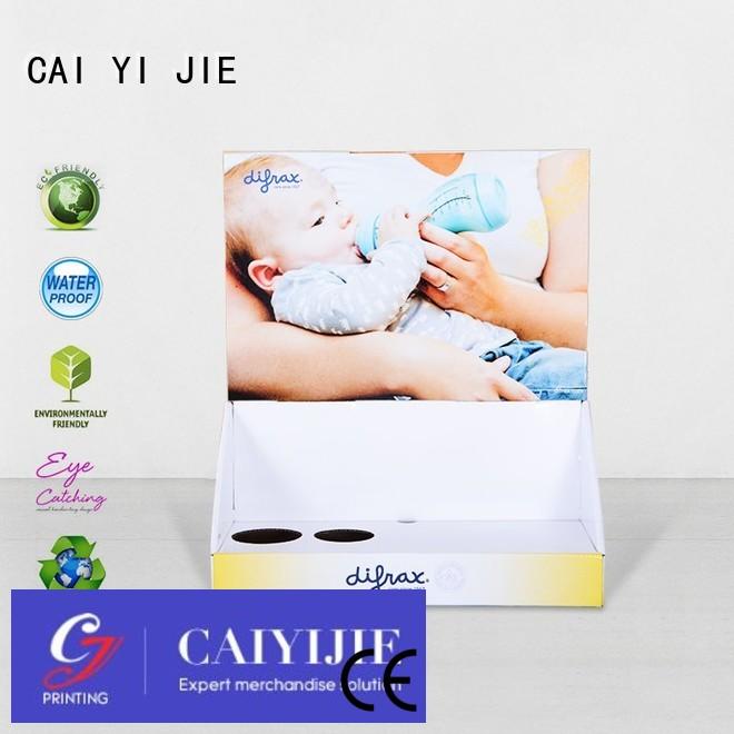 custom cardboard counter displays retail printed CAI YI JIE Brand