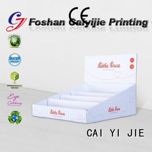 CAI YI JIE Brand marketing custom cardboard counter displays stands supplier