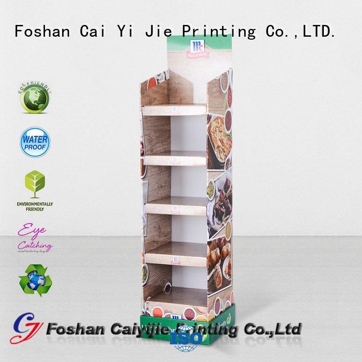 cardboard greeting card display stand stand super OEM cardboard stand CAI YI JIE