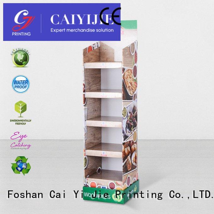 CAI YI JIE retail retai cardboard stand promotional fashion