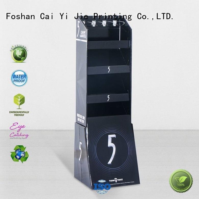 counter hook display stand color cardboard Warranty CAI YI JIE