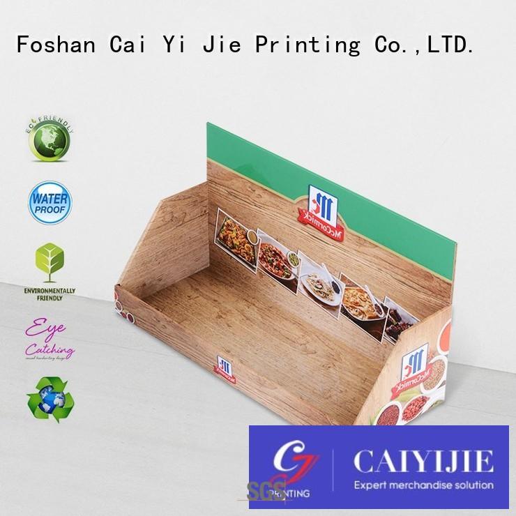 CAI YI JIE Brand retail custom cardboard counter displays products supplier