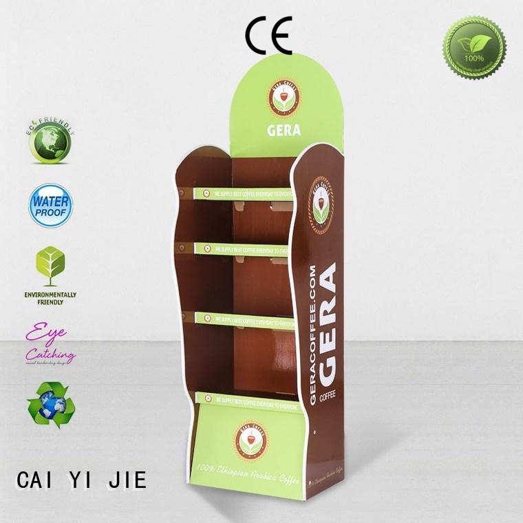CAI YI JIE cardboard display units stands for paper shelf