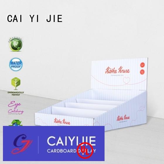 display stores countertop promotional custom cardboard counter displays CAI YI JIE Brand