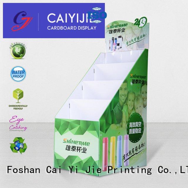 printed cardboard stand stores floor CAI YI JIE