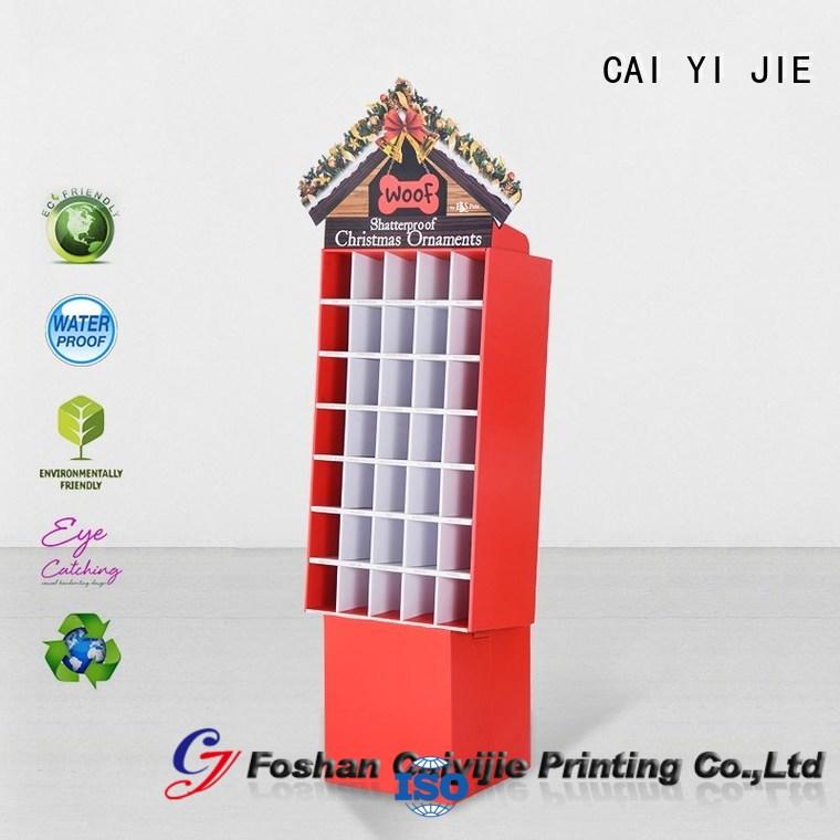 Hot cardboard stand pop CAI YI JIE Brand