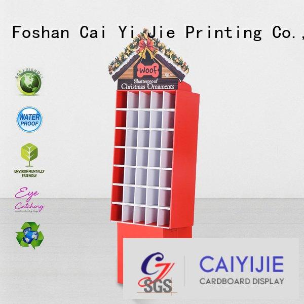 cardboard greeting card display stand printing plastic CAI YI JIE Brand
