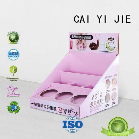 CAI YI JIE custom cardboard counter displays retail cardboard supermarkets
