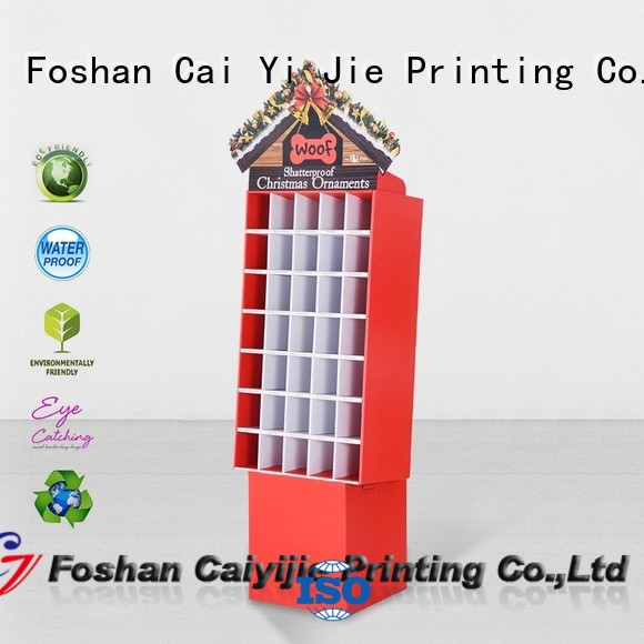 tube chain cardboard stand floor CAI YI JIE company