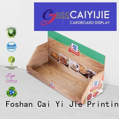 custom cardboard counter displays promotional sale Warranty CAI YI JIE