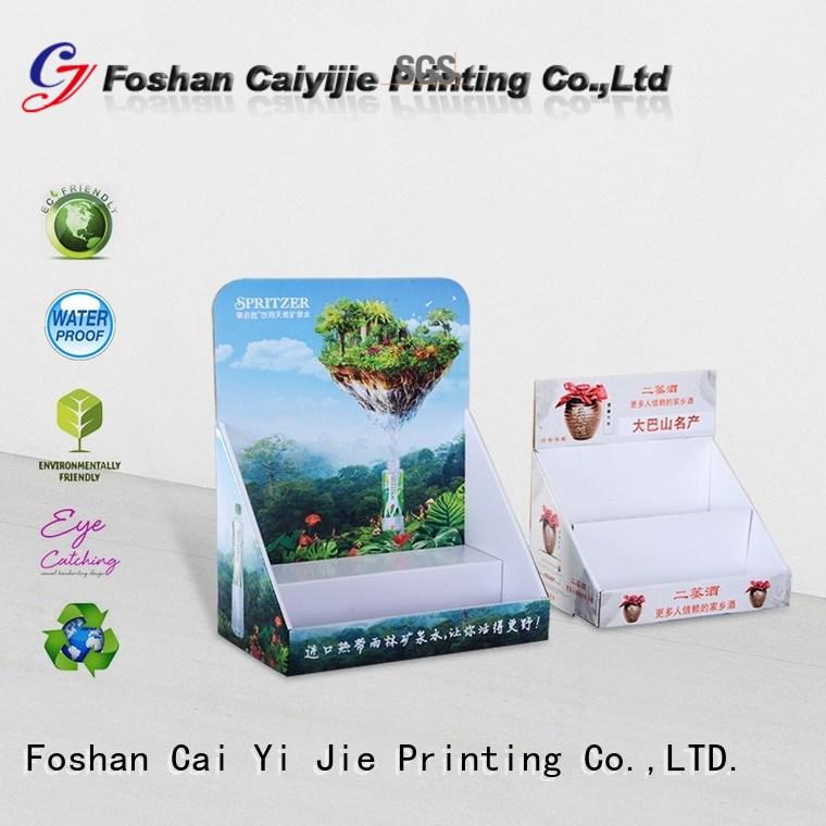 CAI YI JIE grocery cardboard counter display boxes stands boxes for marketing