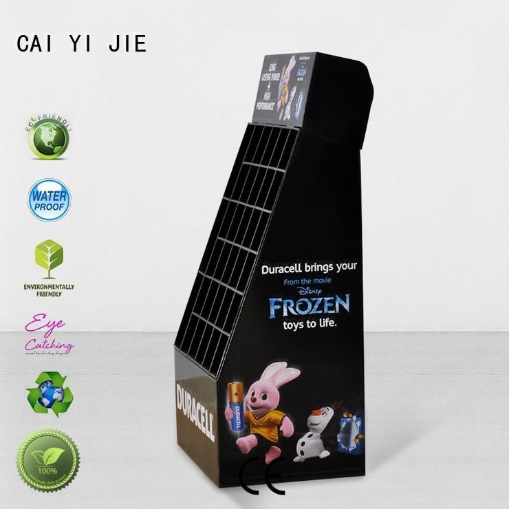 Stair Step Cardboard Retail Display Stands For Products
