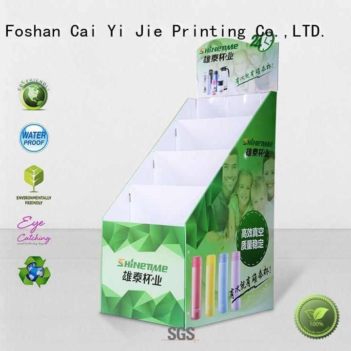 corrugated custom cardboard display stands chip for promotion