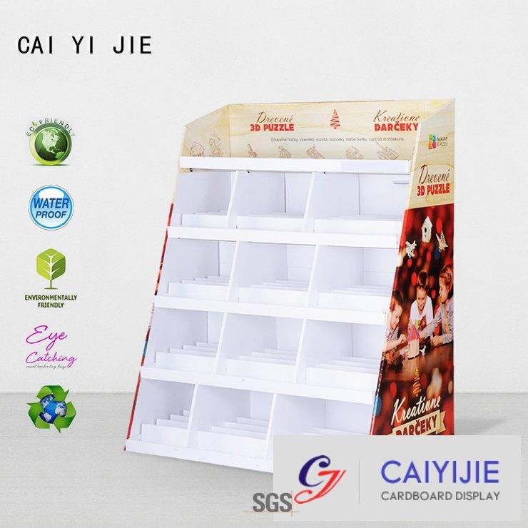 promotional sale point step CAI YI JIE cardboard stand