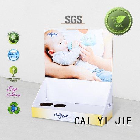 CAI YI JIE stores products marketing custom cardboard counter displays stands