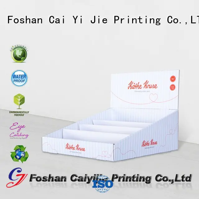 CAI YI JIE promotional cardboard display boxes factory price for units chain