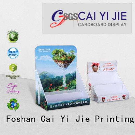 printed promotional cardboard display boxes marketing CAI YI JIE