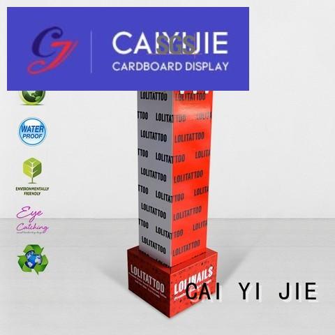 sale free standing display units cardboard hook stands for phone accessories