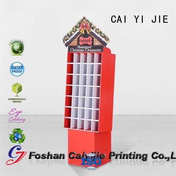 dumpbin cardboard display stair for socket selling CAI YI JIE
