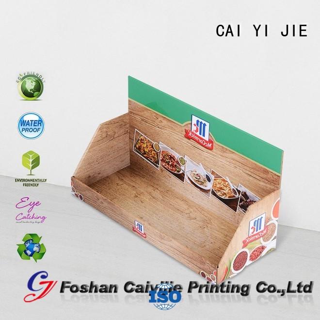 CAI YI JIE cardboard counter display boxes factory price for supermarkets