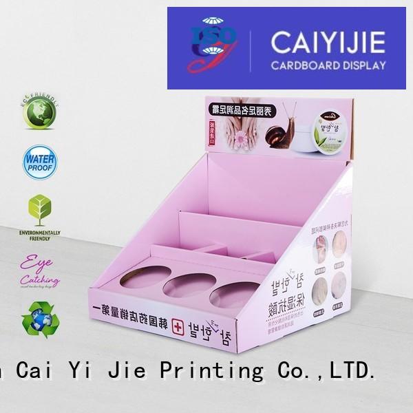sale grocery cardboard display boxes units CAI YI JIE company