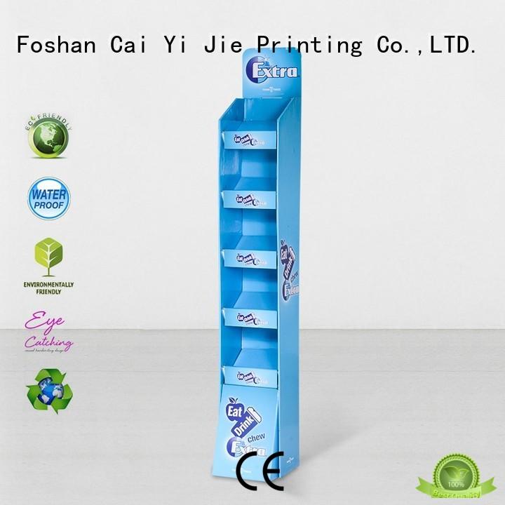 CAI YI JIE Brand products sale cardboard stand pop factory