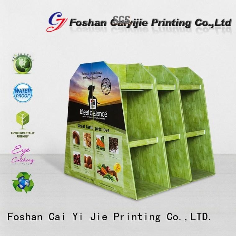 CAI YI JIE easy installation corrugated cardboard pallets pos for shop