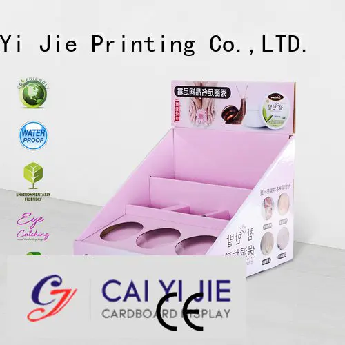 sale chain displays units CAI YI JIE cardboard display boxes