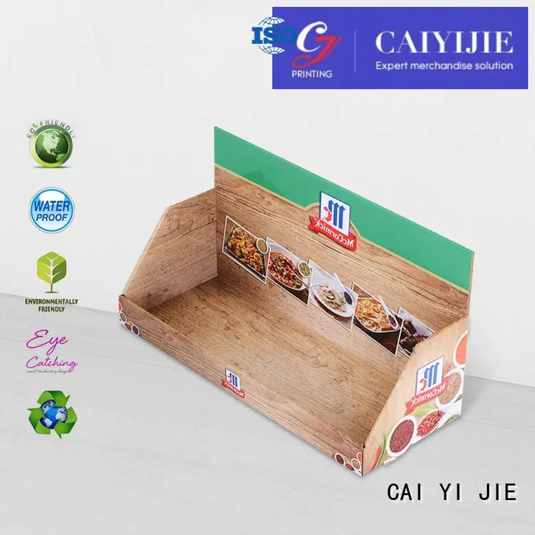 marketing products CAI YI JIE Brand custom cardboard counter displays