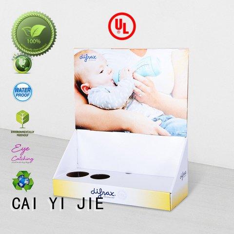 CAI YI JIE Brand display retail custom cardboard counter displays counter stores