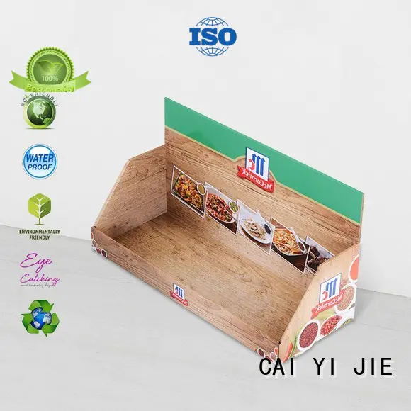 CAI YI JIE grocery cardboard pos display boxes factory price