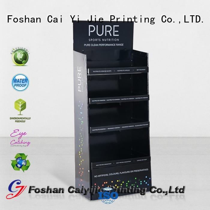 Cardboard Retail Display Stands With Stainless Tube