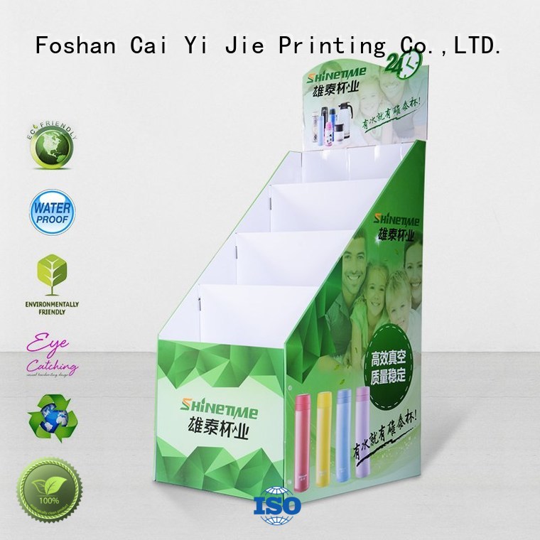 stainless step retai cardboard stand stands CAI YI JIE