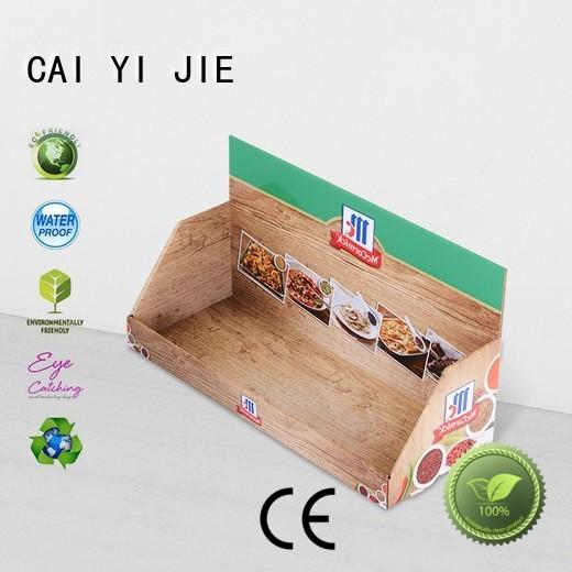 Wholesale units cardboard display boxes CAI YI JIE Brand