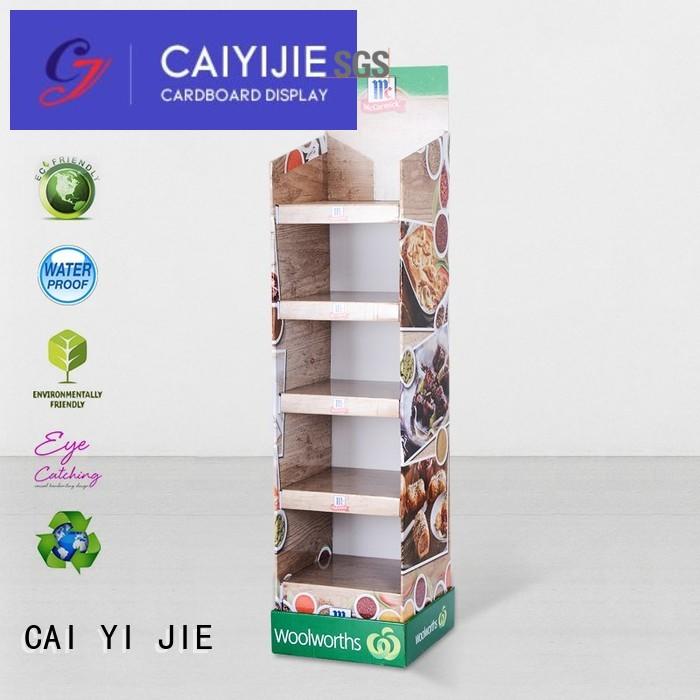 cardboard cardboard floor stands floor for led light CAI YI JIE