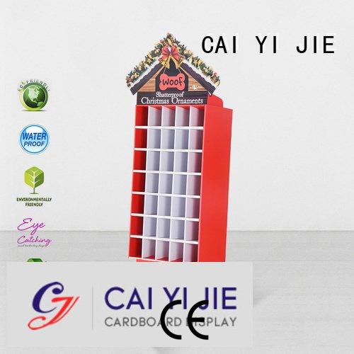 Hot cardboard greeting card display stand stores cardboard stand point CAI YI JIE
