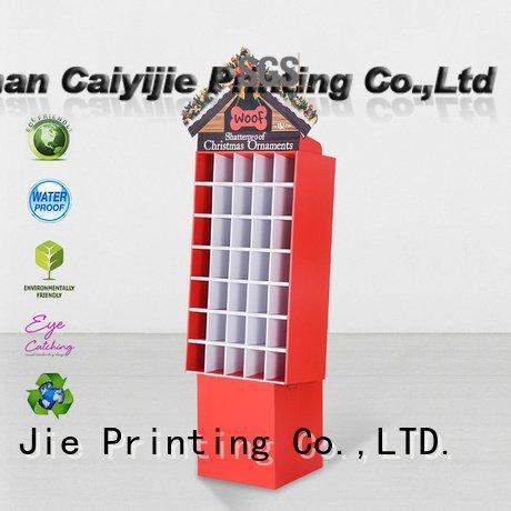 CAI YI JIE color printed super cardboard greeting card display stand large