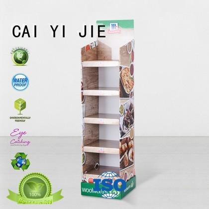 CAI YI JIE large cardboard floor display items forbottle