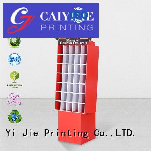 Custom promotional cardboard stand printed cardboard greeting card display stand