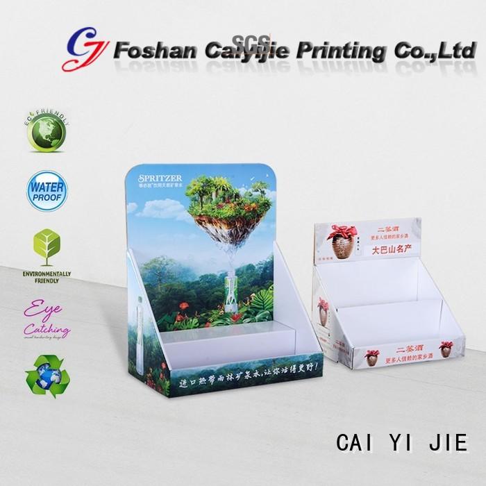 custom cardboard counter displays product marketing sale CAI YI JIE Brand cardboard display boxes