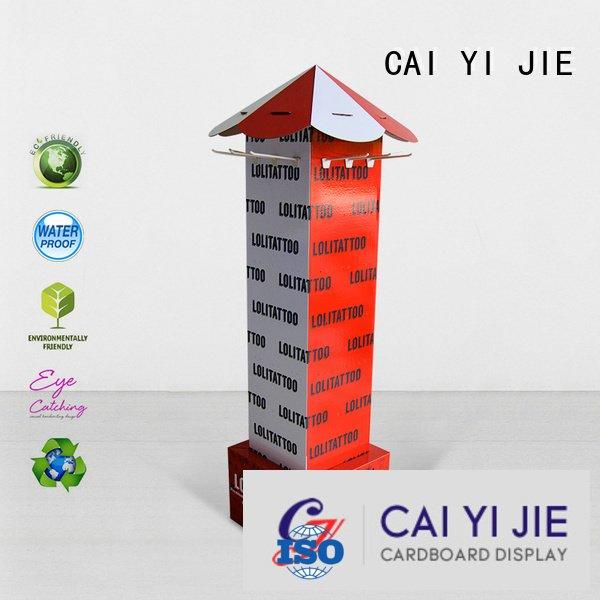 CAI YI JIE sale display step counter hook display stand stair
