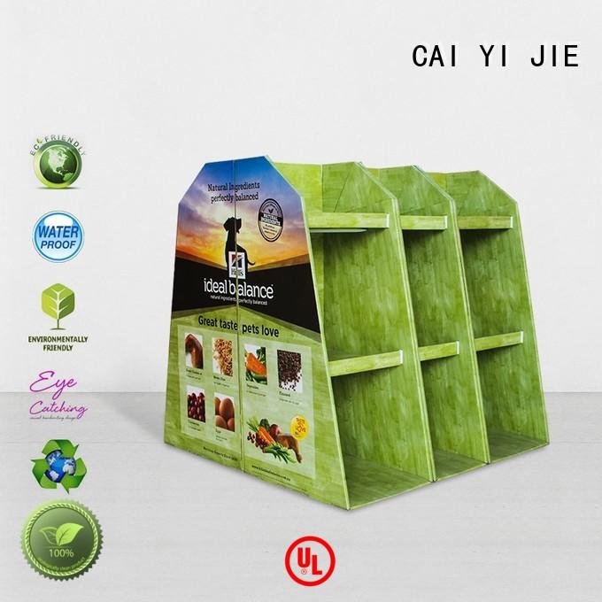 CAI YI JIE easy installation free standing display for stores
