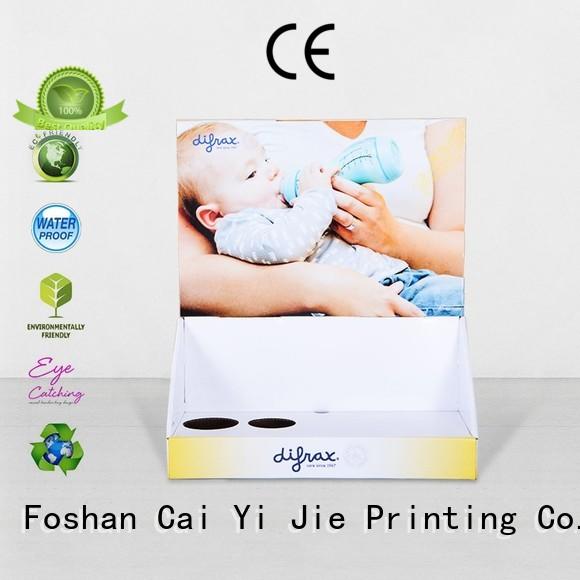 CAI YI JIE Brand marketing retail stands custom custom cardboard counter displays