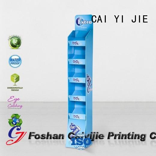 printing uv sale space cardboard stand CAI YI JIE