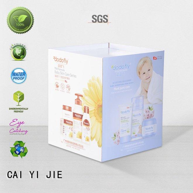 cardboard dump bins for retail merchandising standing CAI YI JIE Brand